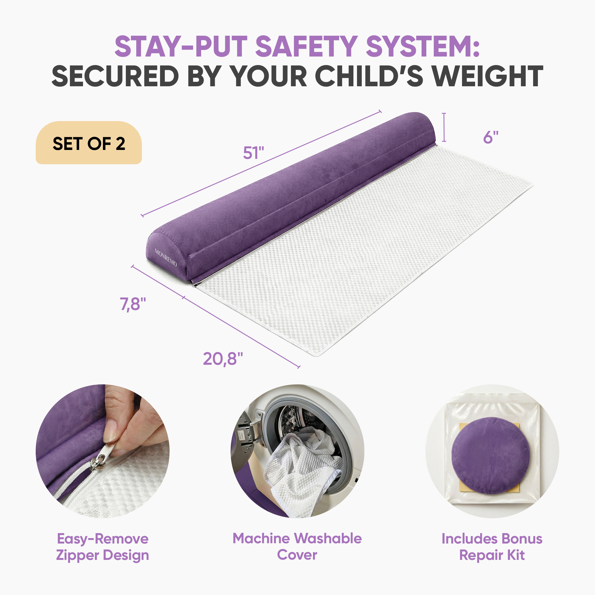 MONREMO inflatable bed rails — listing image 2